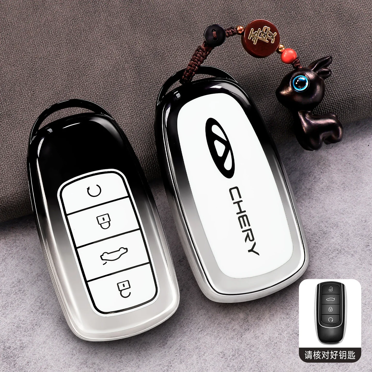 Car Accessories TPU Key Case Holder Cover Chain For Chery Ebro JAECOO Omoda 5 Tiggo 7 8 9 Plus Pro Arrizo 6 8 Interior Key Shell