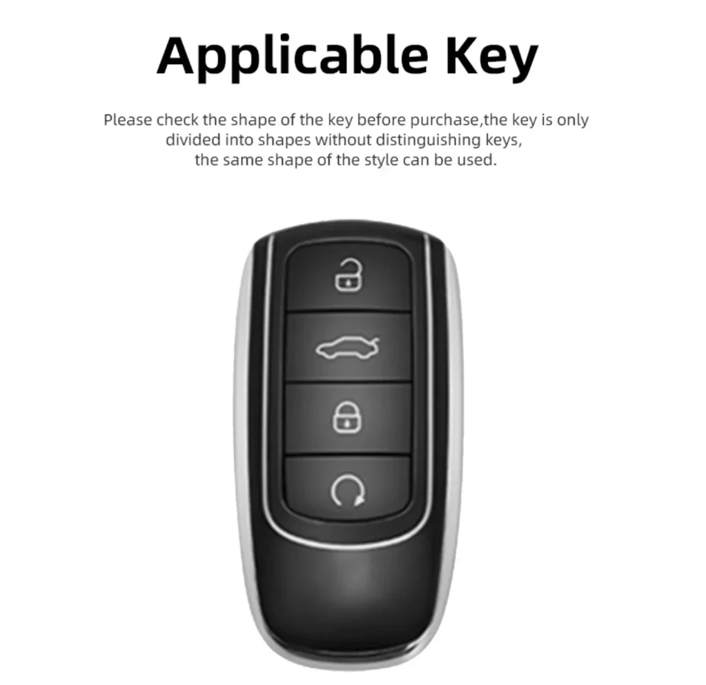Car Accessories TPU Key Case Holder Cover Chain For Chery Ebro JAECOO Omoda 5 Tiggo 7 8 9 Plus Pro Arrizo 6 8 Interior Key Shell
