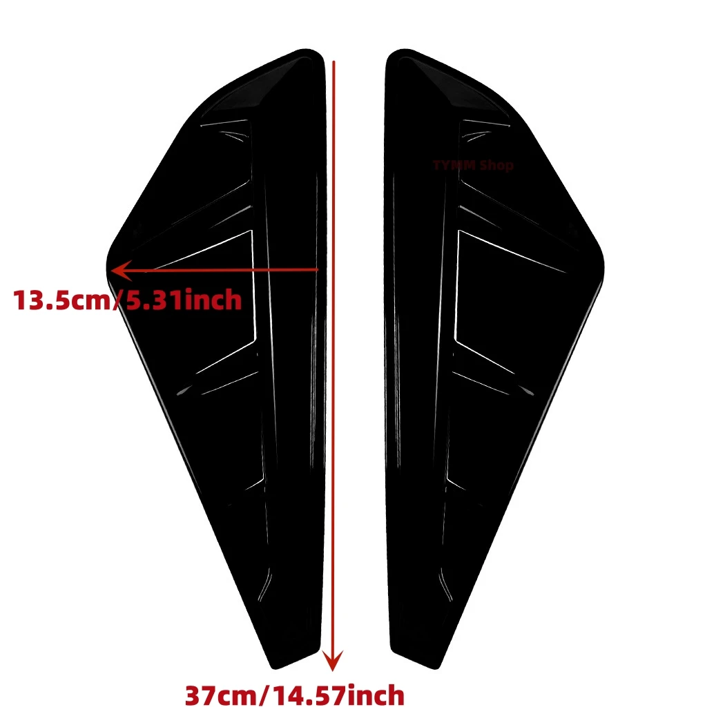 Car Side Air Fender Intake Vent Spoiler Cover For BMW X5 G05 M-Sport 2019 2020 2021 2022 Glossy Black ABS Shark Gilles Trim