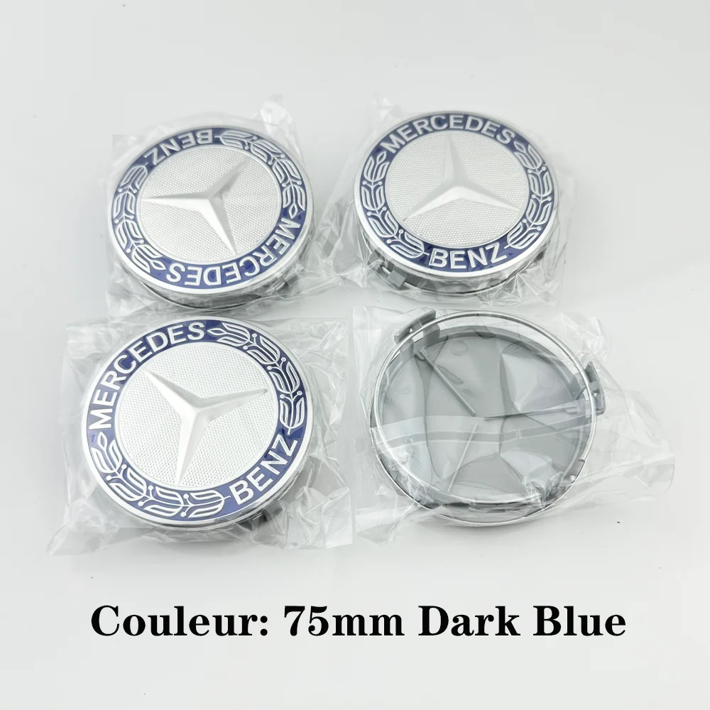 Emblem Logo Car Wheel Center Cap 4Pcs75mm Hub Cover Badge For Mercedes Benz AMG W211 W203 W204 W210 W124 AMG W202 Accessorie
