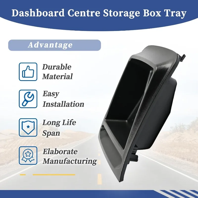 Dashboard Centre Storage Box Tray for Fiat Ducato Boxer Citroen Relay 2014-On Replace 735699812 ABS