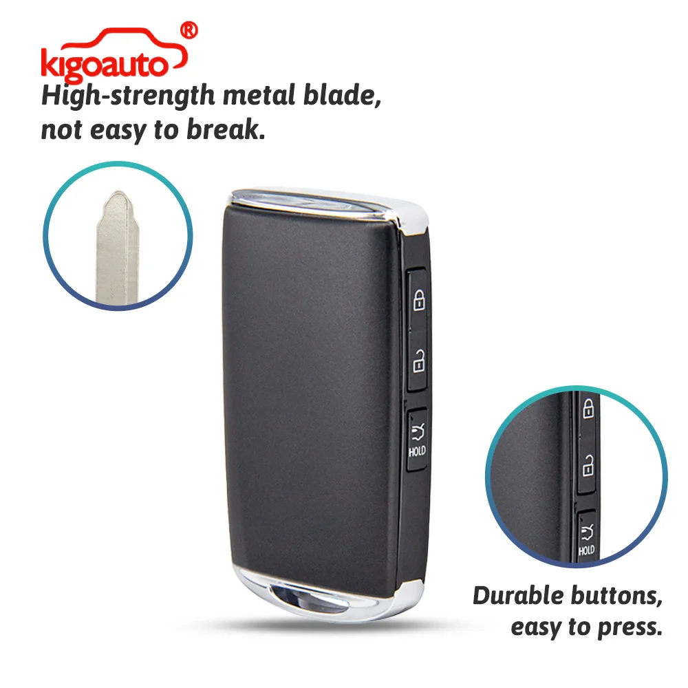 Kigoauto Smart Key Shell 3/4 Button for Mazda 3 6 MX-5 CX-3 CX-5 CX-9 CX-30 2019-2022 FCC WAZSKE11D01 WAZSKE13D03