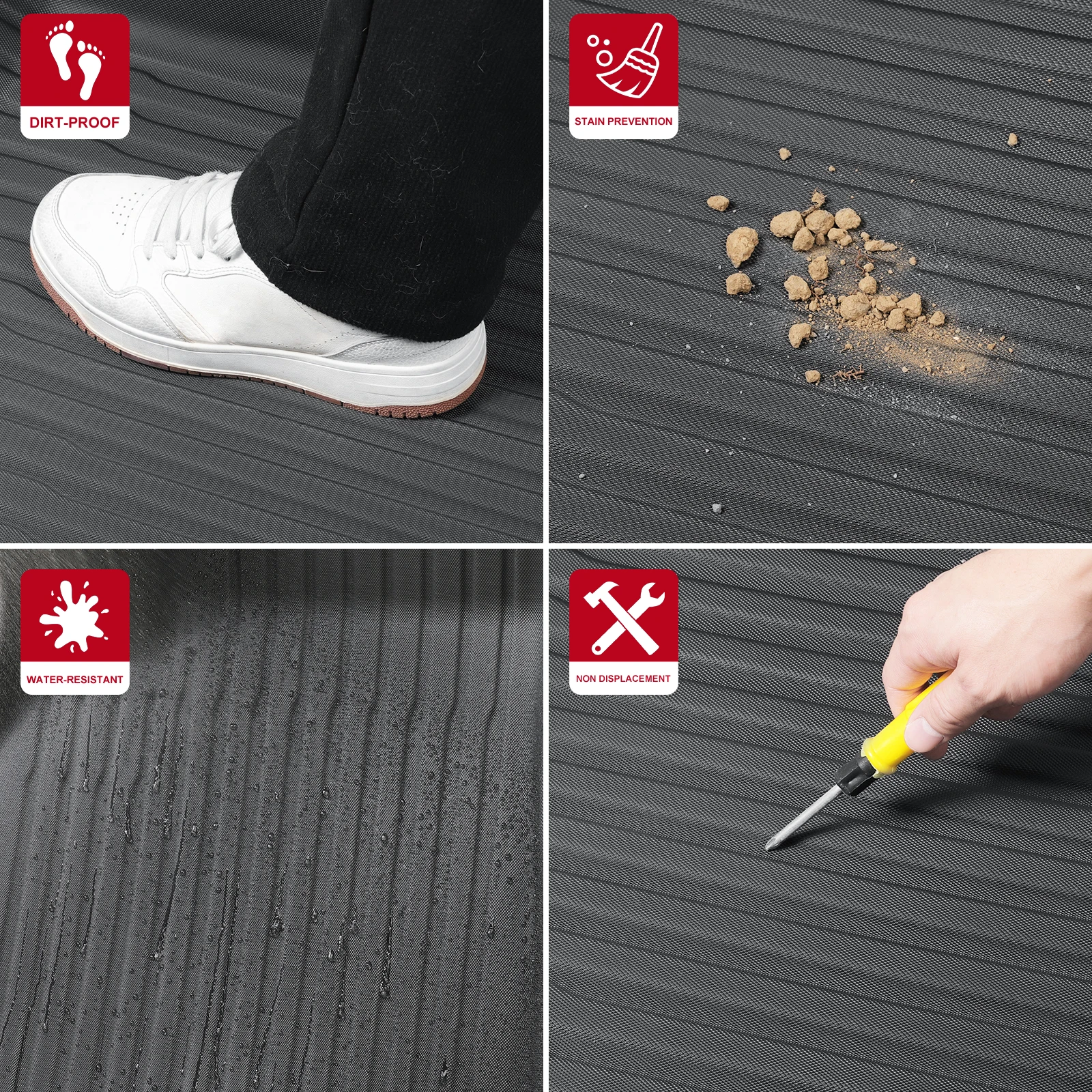LUCKEASY for Geely Galaxy E5 EX5 2024 2025 Car Floor Mats Protective Mat Accessories Cargo Liner Trunk Mat Only Fit Right Rudder