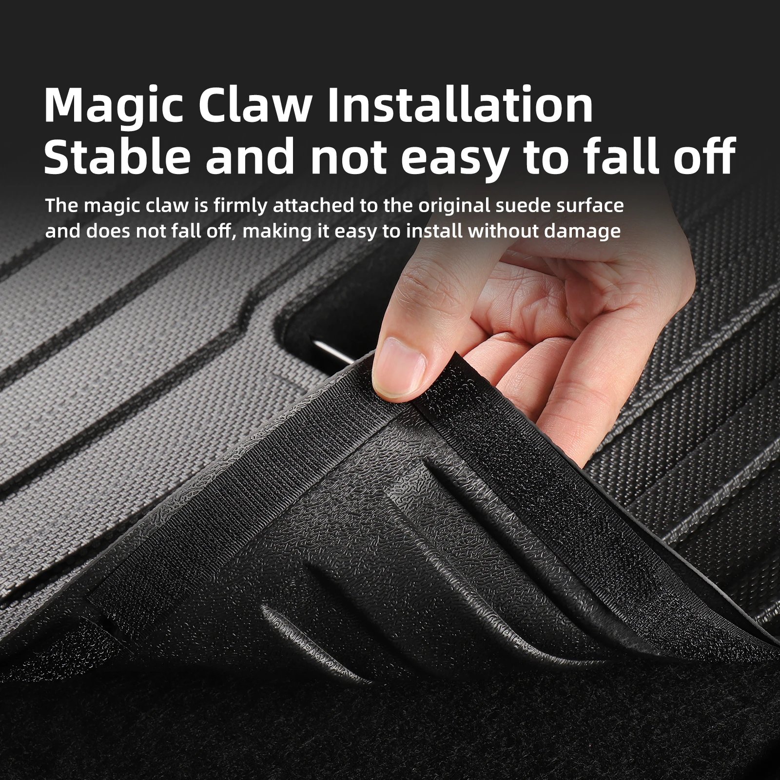 LUCKEASY for Geely Galaxy E5 EX5 2024 2025 Car Floor Mats Protective Mat Accessories Cargo Liner Trunk Mat Only Fit Right Rudder