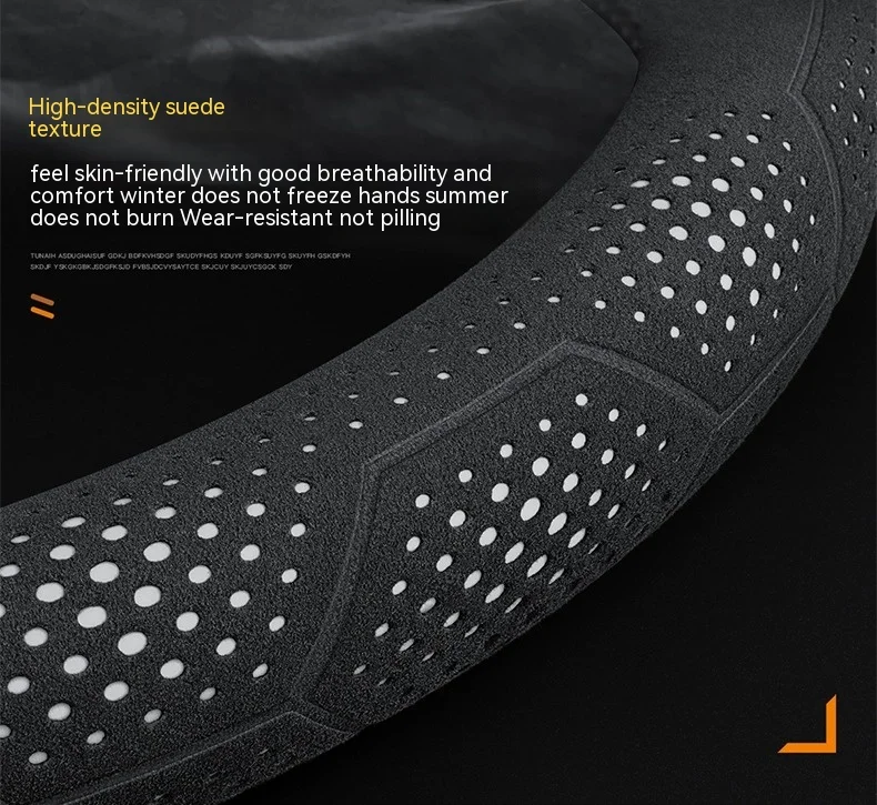 Car Breathable Anti-Slip Suede Leather Steering Wheel Cover For Cupra Formentor Terramar Tavascan Ateca Born Leon ST IBIZA Raval