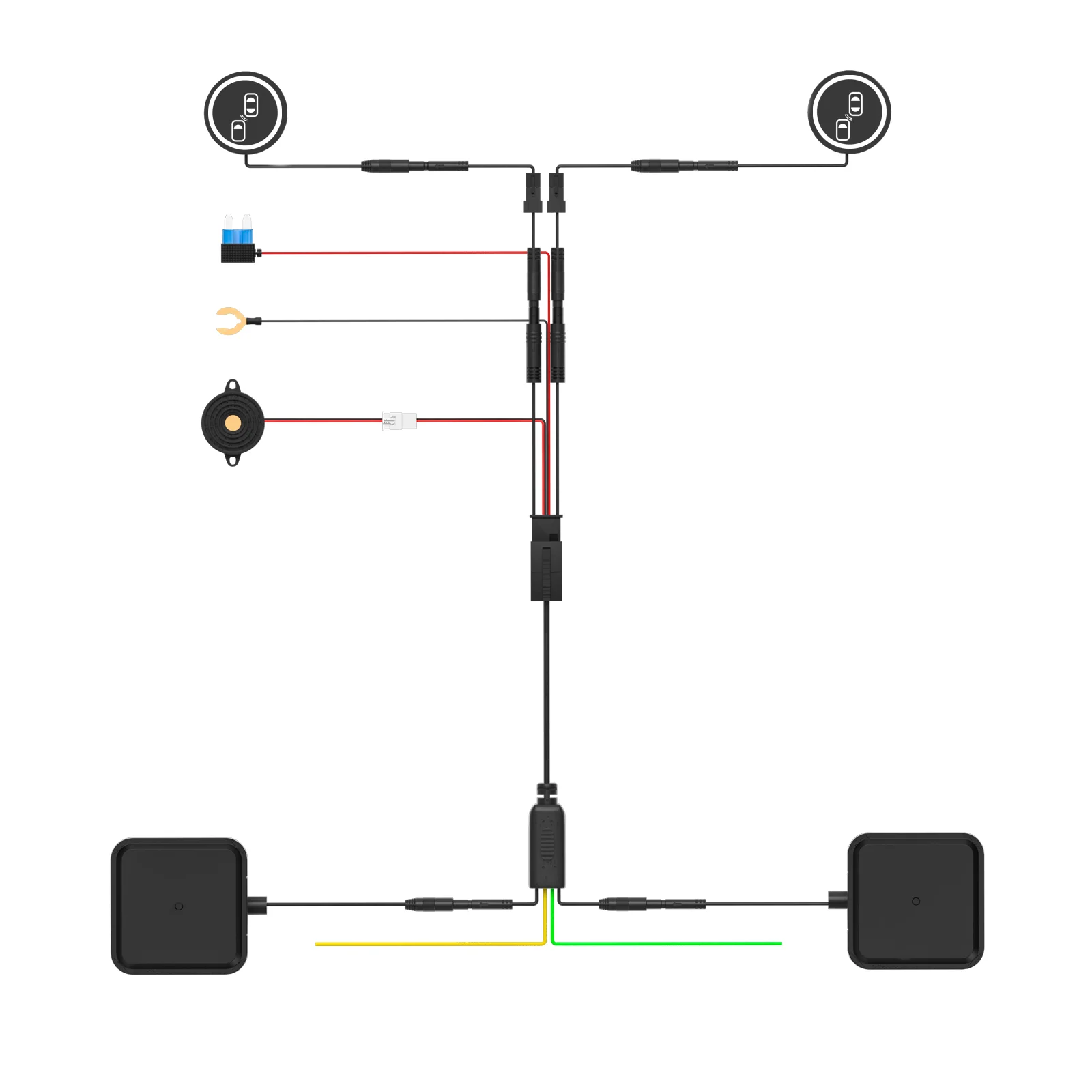 24Ghz Millimeter Wave Radar BSD Blind Spot Detection System Safety Driving Monitoring Assistant 30M Change Lane Safer DOW RCTA