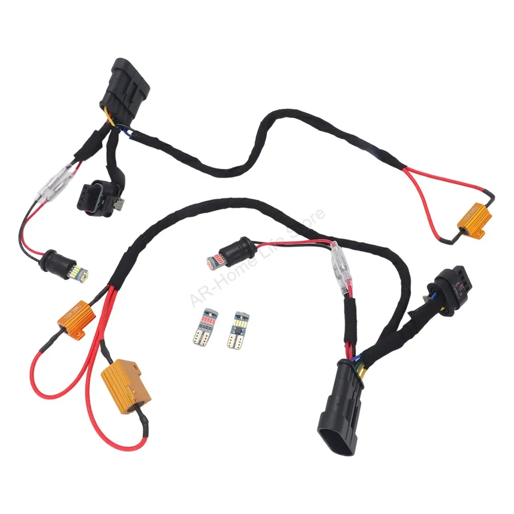 Brand New Tail Light Wiring Harness Conversion Kit For Fiat 500 Abarth Facelift Rear Light Retrofit with LED Bulbs