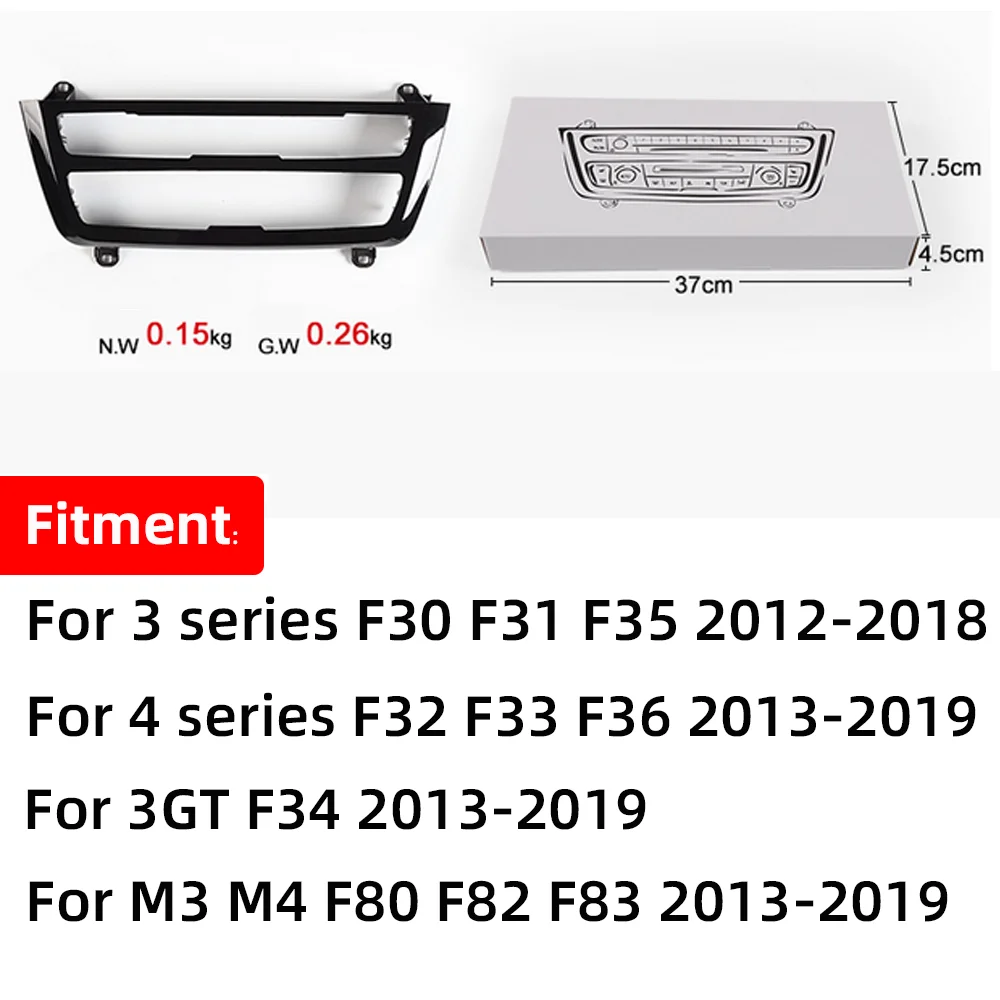 For BMW 3 Series 4 Series F30 F32 F33 F34 F36 2 Color Center Console AC Panel Ambient RadioTrim LED Dashboard Atmosphere Light