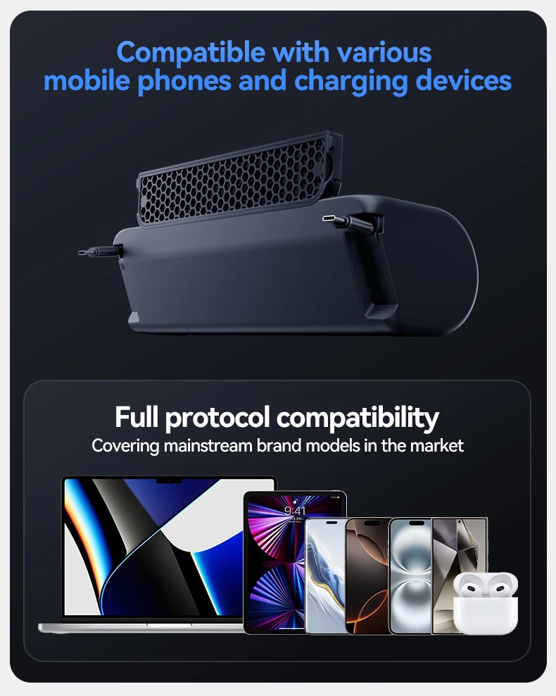YZ For Tesla Model YL 2026 3-in-1 Rear Air Vent Cover 2 Type-C 60W USB Hub Docking Station with Aroma Diffuser Fast Charge