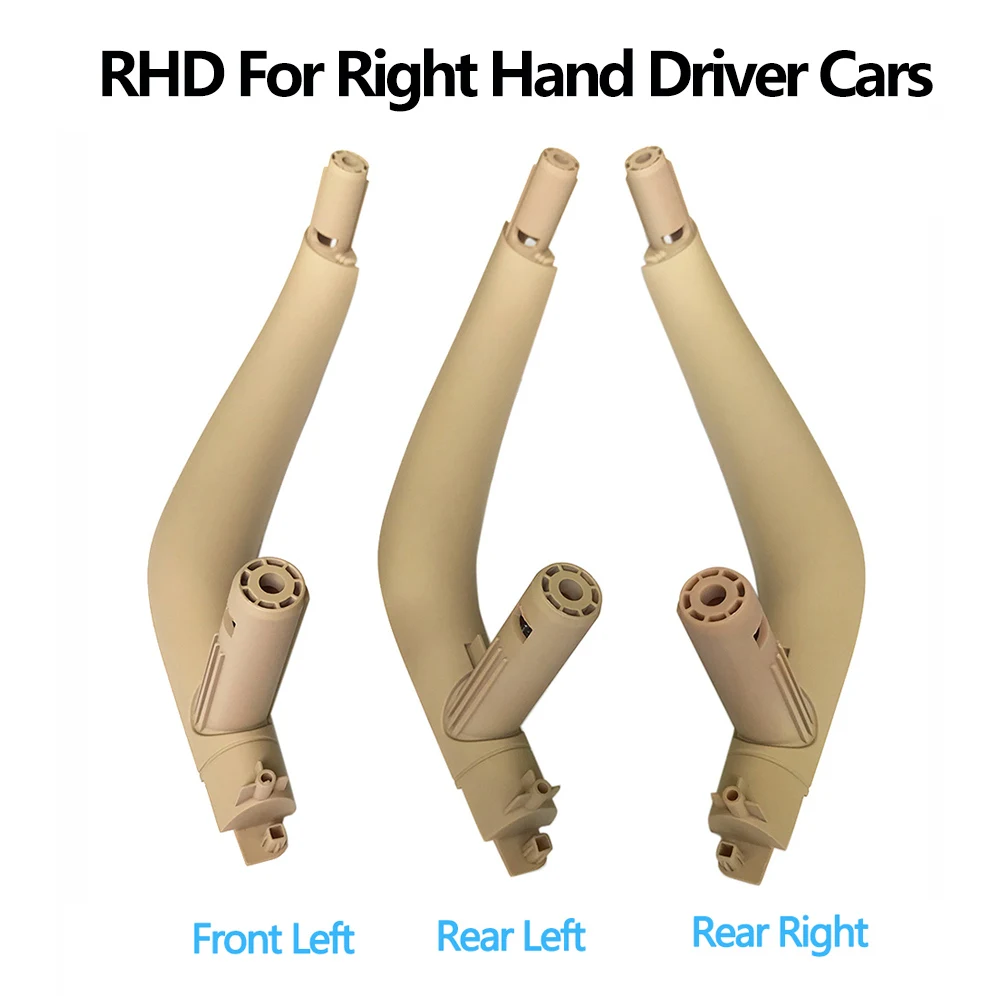 3PCS Set LHD RHD Interior Door Left Right Pull Handle Trim Cover For BMW X5 X6 F15 F16 2014-2018