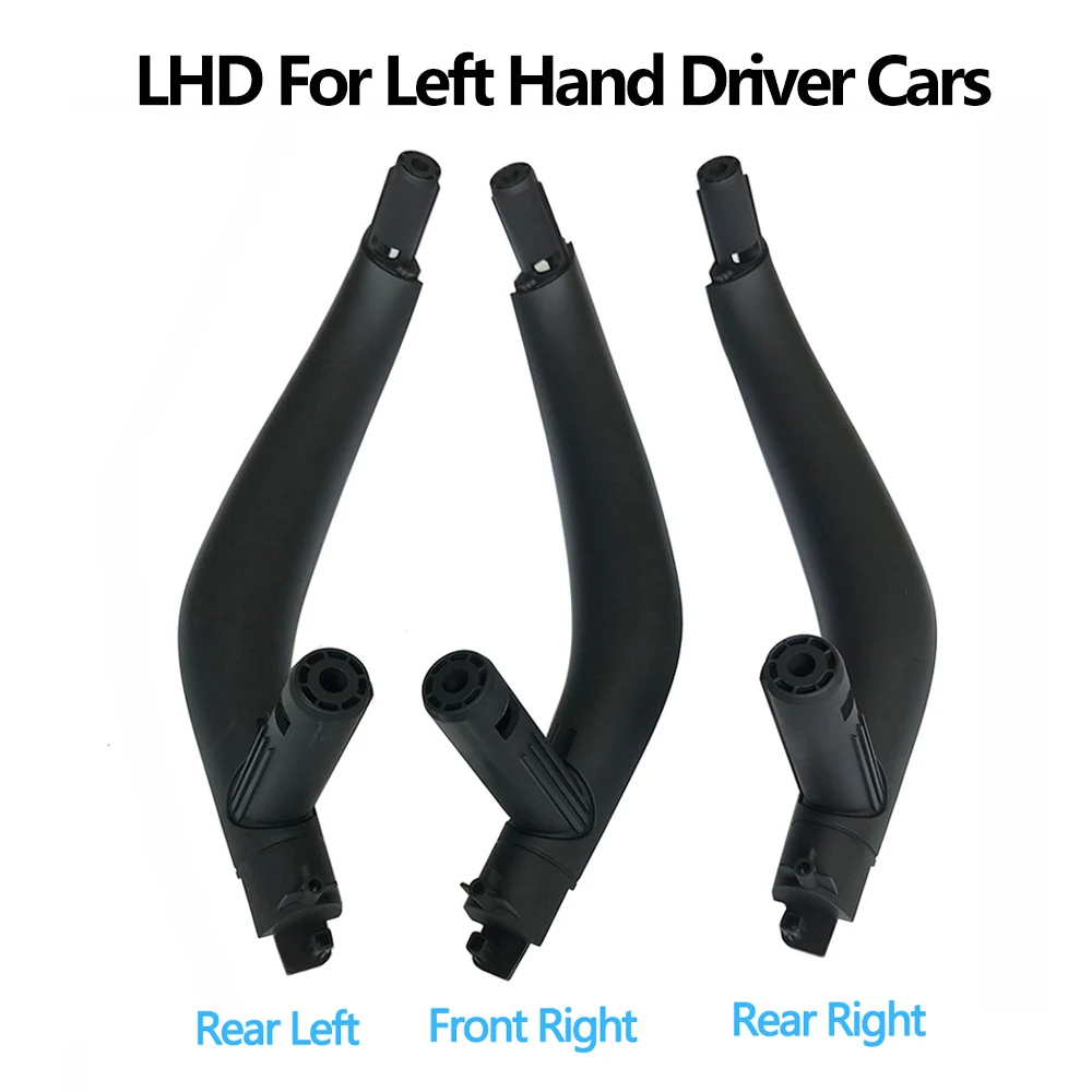 3PCS Set LHD RHD Interior Door Left Right Pull Handle Trim Cover For BMW X5 X6 F15 F16 2014-2018