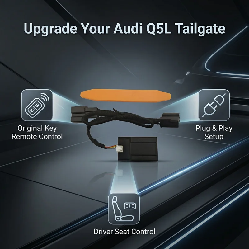 Electric Tailgate Lift Assist System For Audi Q5 Q7, Automatic Power Liftgate Module Key Control Open Close Accessories