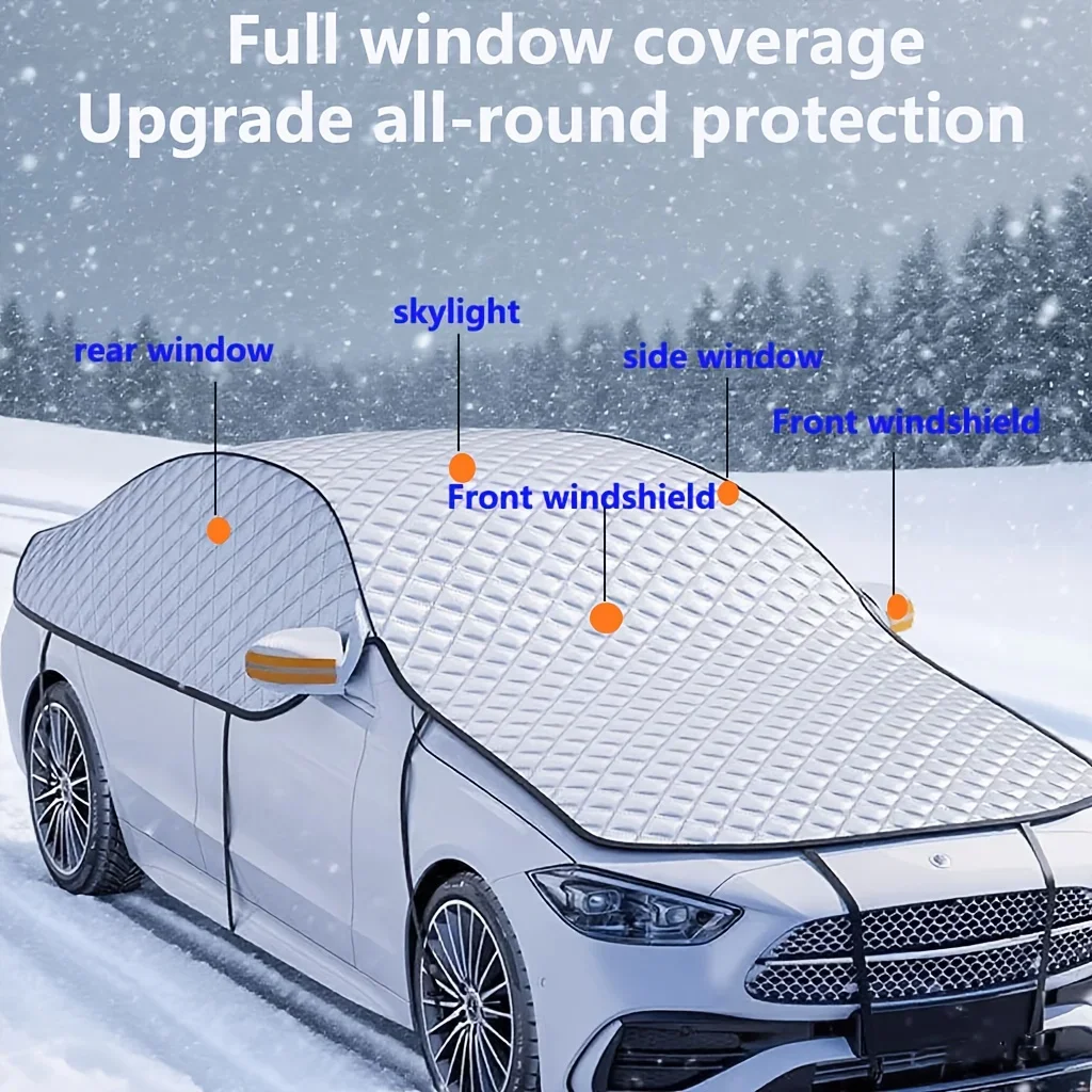 All-Season SUV Truck Cover – Heavy Duty Oxford, Snow/Hail/Rain/Dust Proof, Windproof Outdoor Storage Guard.