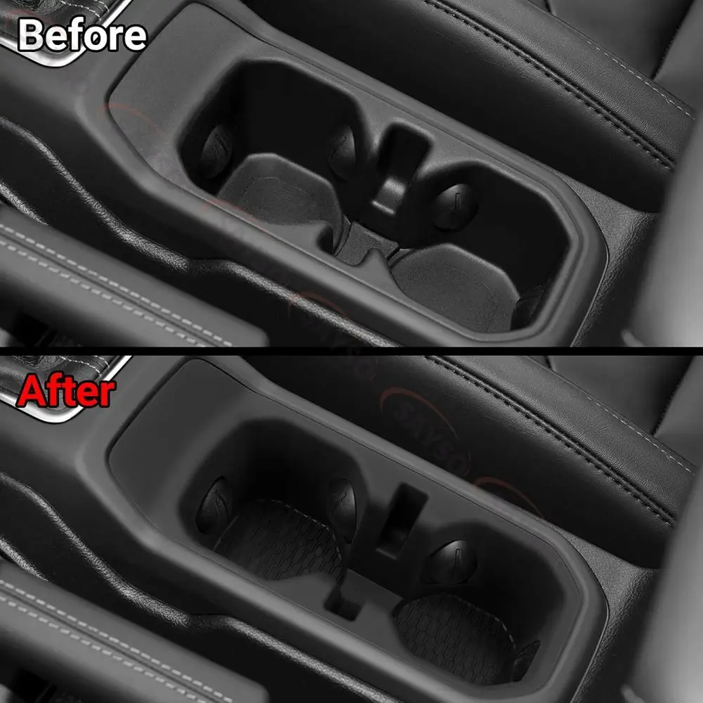 Silicone Non-Slip Center Console Cup Holder Inserts for Jeep Wrangler JL/JLU 4XE 2018-2025 & Gladiator JT 2020-2025 Cup Holder