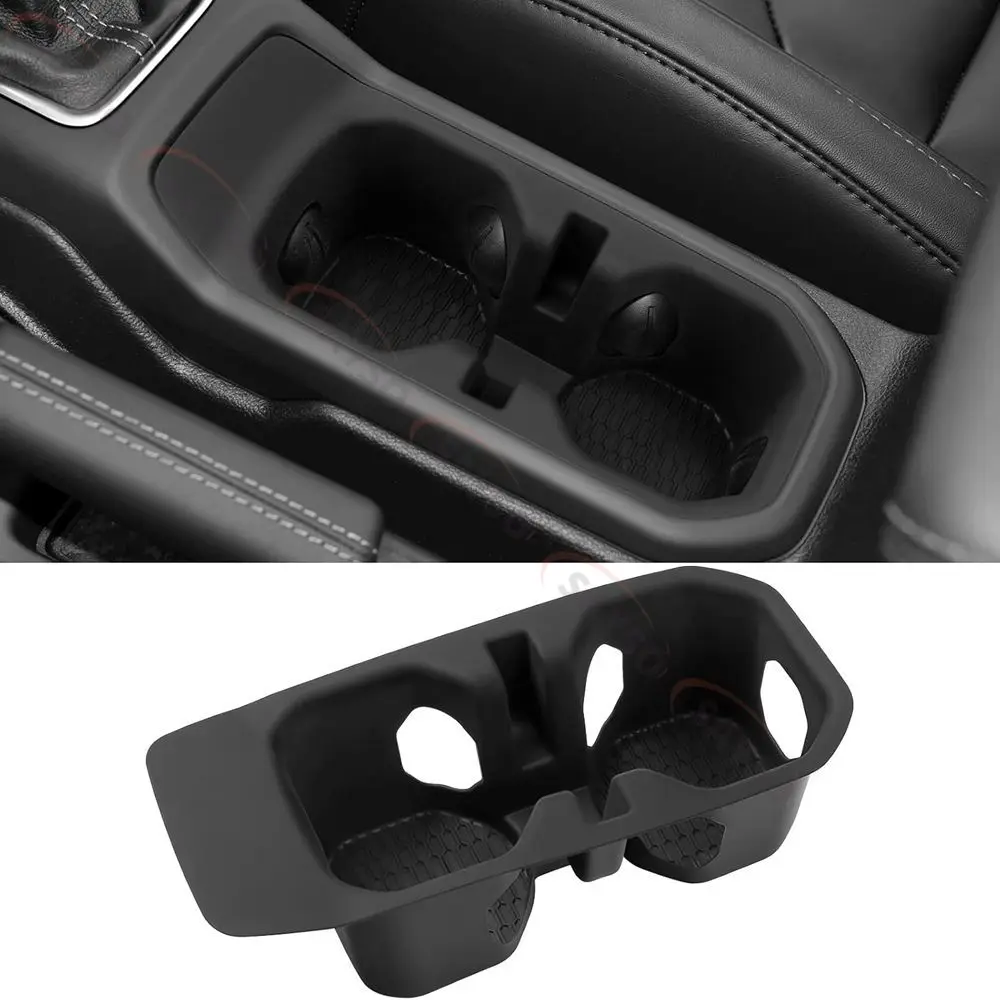 Silicone Non-Slip Center Console Cup Holder Inserts for Jeep Wrangler JL/JLU 4XE 2018-2025 & Gladiator JT 2020-2025 Cup Holder