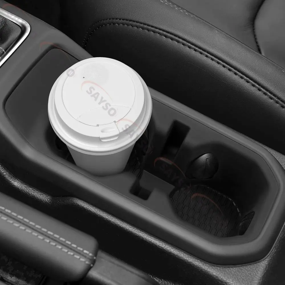 Silicone Non-Slip Center Console Cup Holder Inserts for Jeep Wrangler JL/JLU 4XE 2018-2025 & Gladiator JT 2020-2025 Cup Holder