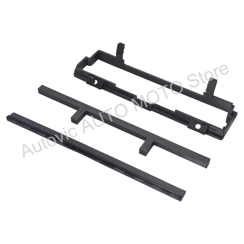 For BMW 3 Series E46 2DIN Radio Installation Kit Complete Adapter Carrier Bracket Top Cover for 16:9 Navigation
