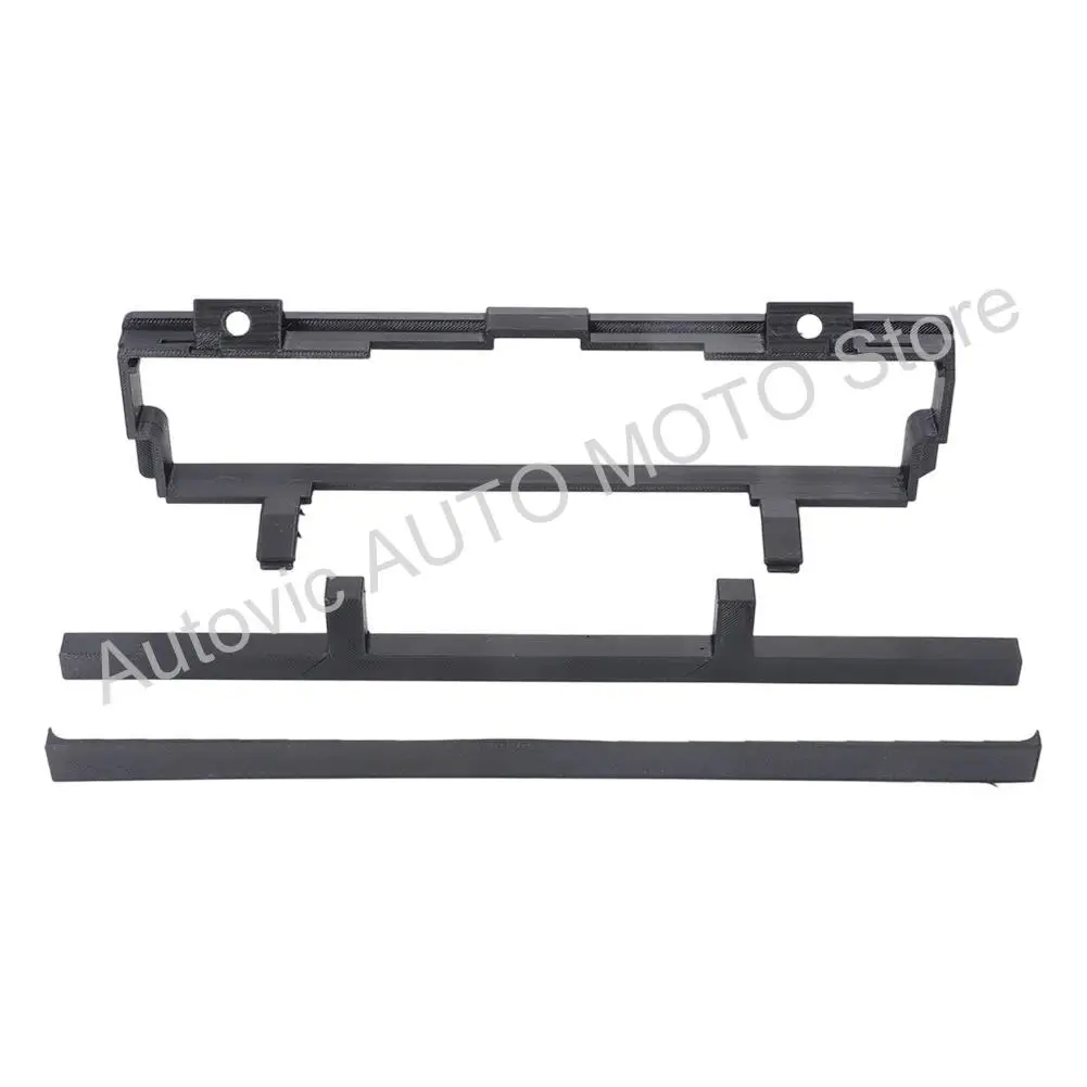 For BMW 3 Series E46 2DIN Radio Installation Kit Complete Adapter Carrier Bracket Top Cover for 16:9 Navigation