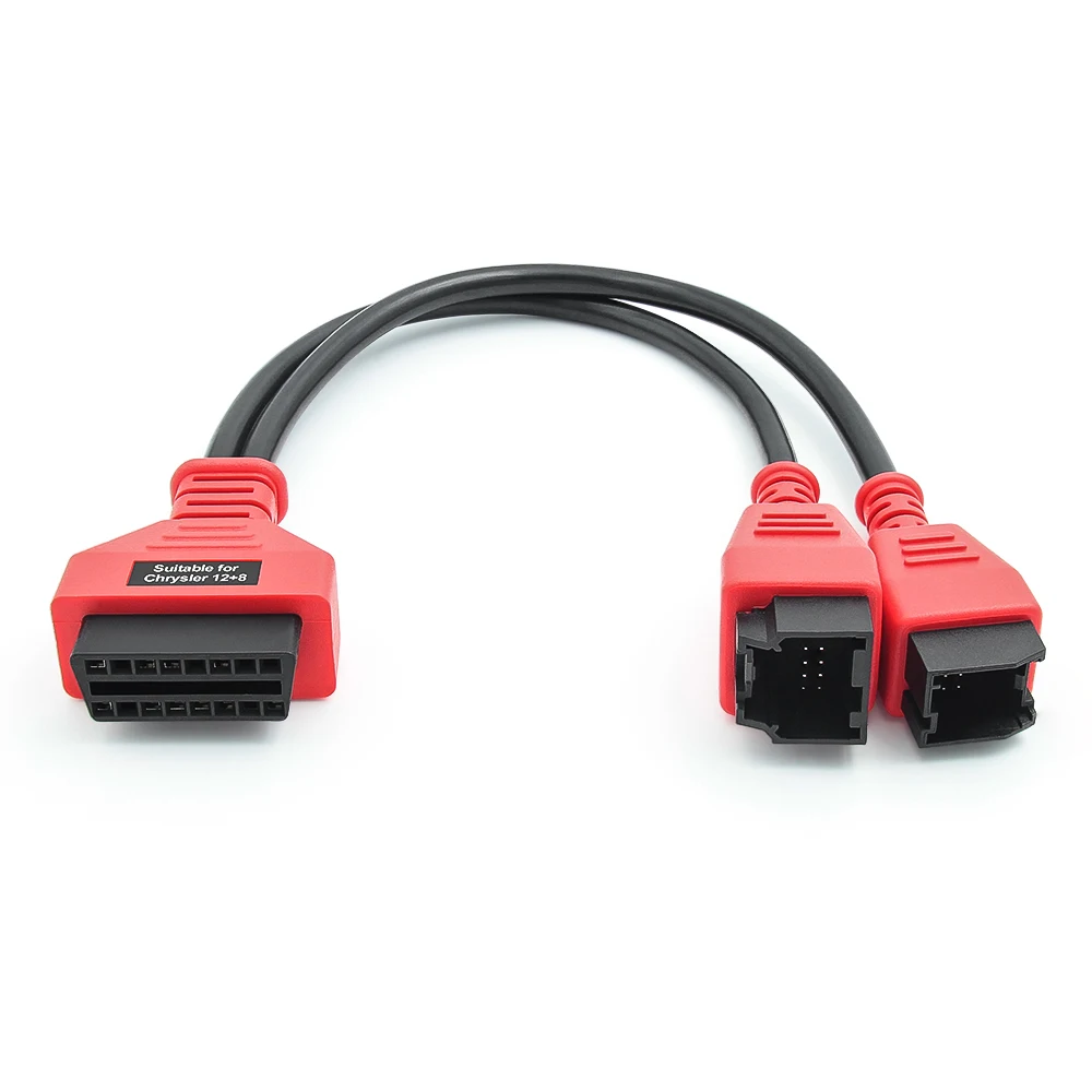For Chrysler 12+8 OBD2 Adapter Cable Bypass SGW for Jeep Dodge Fiat Compatible with Autel Maxisys Launch X431 Diagnostic Tool