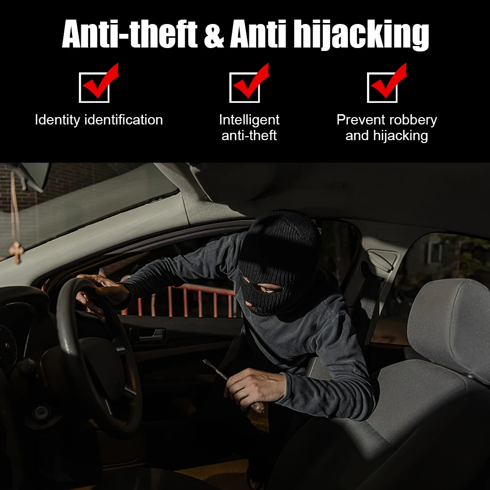 Anti-Hijacking Intelligent Circuit Cut Off Kit Car Remote Control 12V Keyless Access System Auto Unlock Immobilizer Device