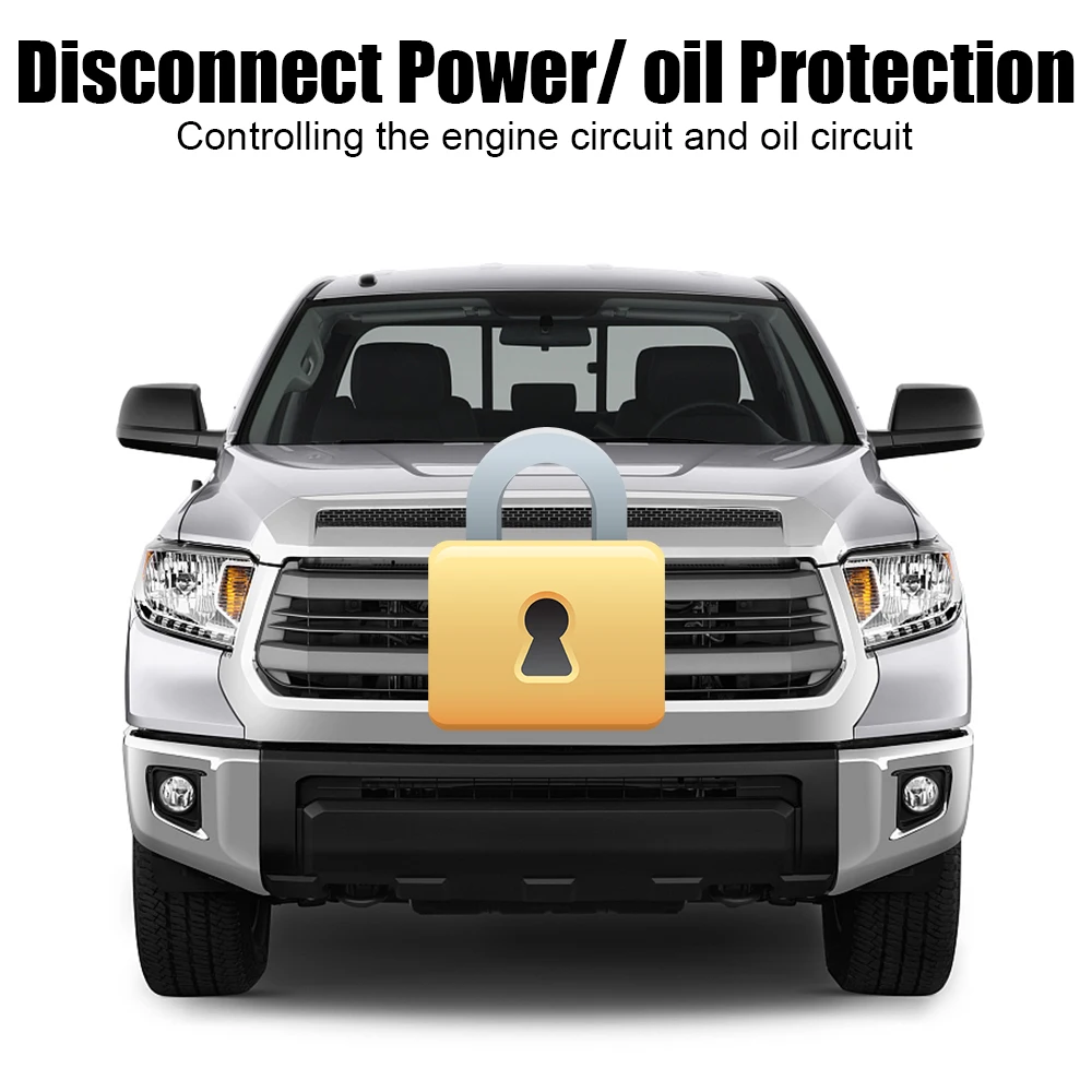 Anti-Hijacking Intelligent Circuit Cut Off Kit Car Remote Control 12V Keyless Access System Auto Unlock Immobilizer Device