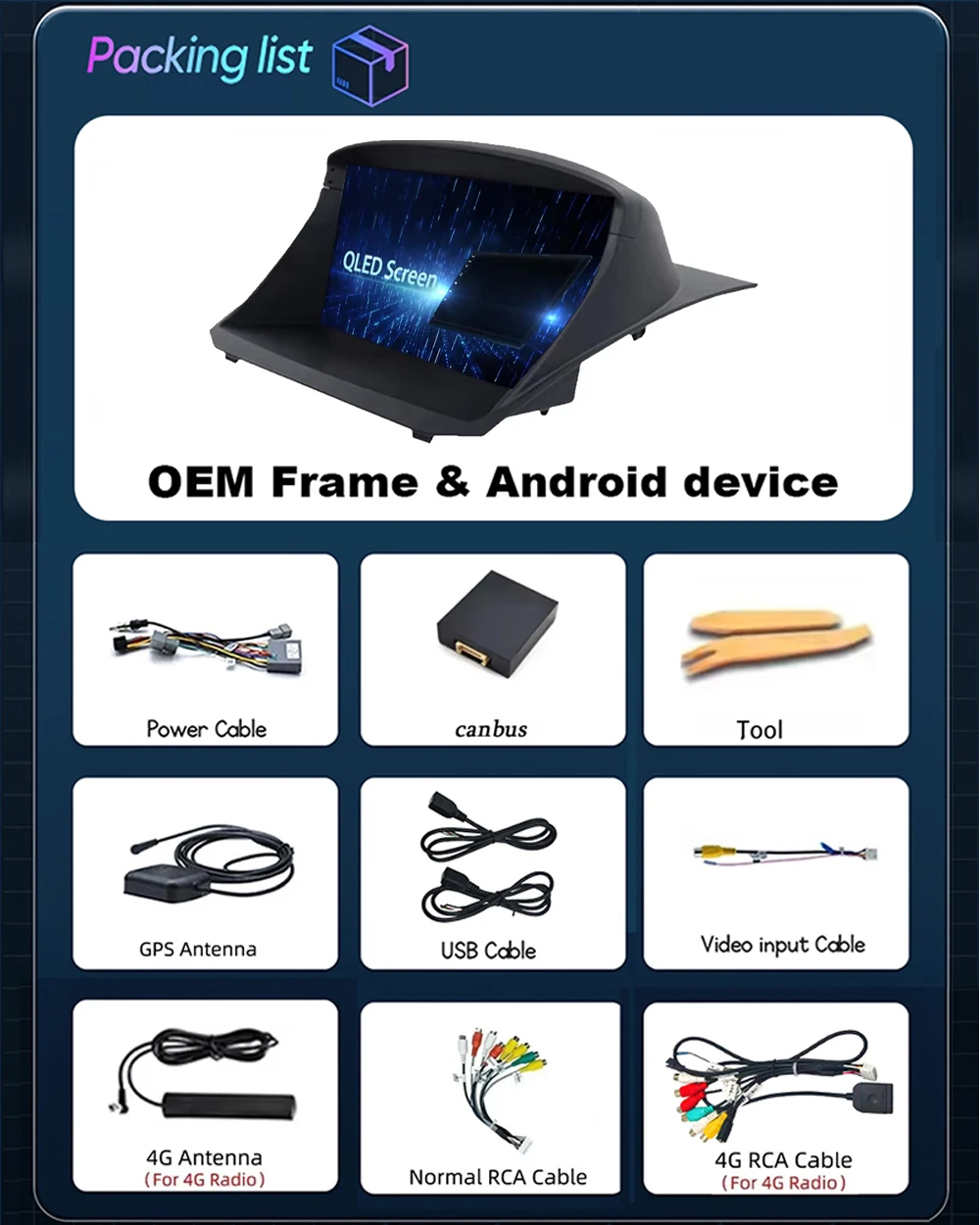 Android 16 Car Radio For Ford Fiesta MK6 MK7 2009 - 2017 Carplay Android Auto Stereo Player GPS Navigation Wifi Video Autoradio