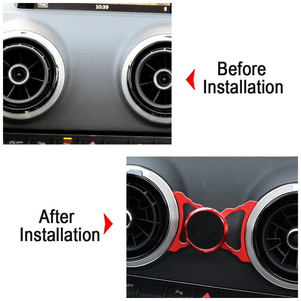 Car Phone Holder For Audi A3/S3/RS3 8P 8V Sline Sportback Air Vent Magnetic Mount GPS Stand 360 Degree Rotatable Mobile Bracket