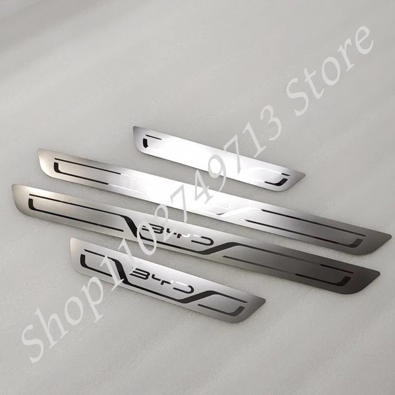 For BYD Atto 3 EV Car Door Sill Stainless Metal Protection for BYD Atto 3 Yuan Plus Song Plus Han Tang Qing Dmi Seal Dolphin