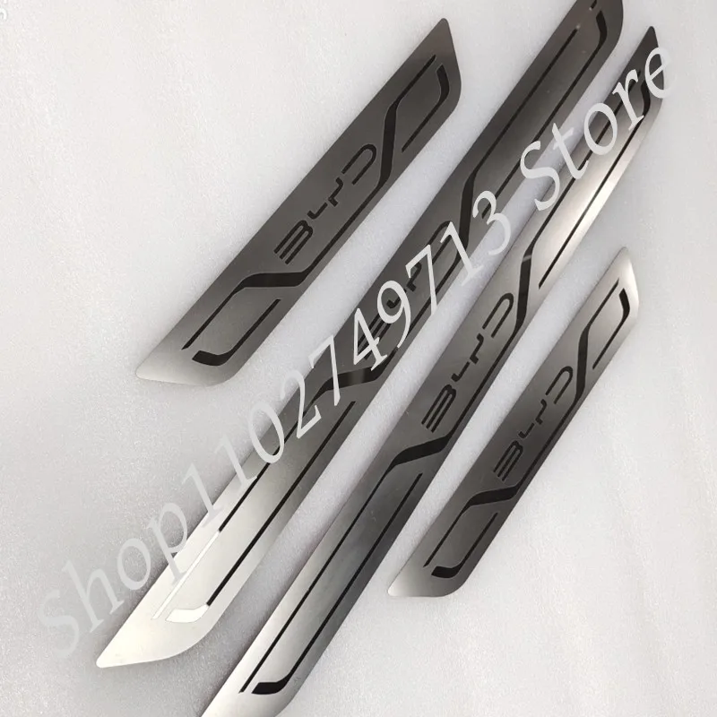 For BYD Atto 3 EV Car Door Sill Stainless Metal Protection for BYD Atto 3 Yuan Plus Song Plus Han Tang Qing Dmi Seal Dolphin