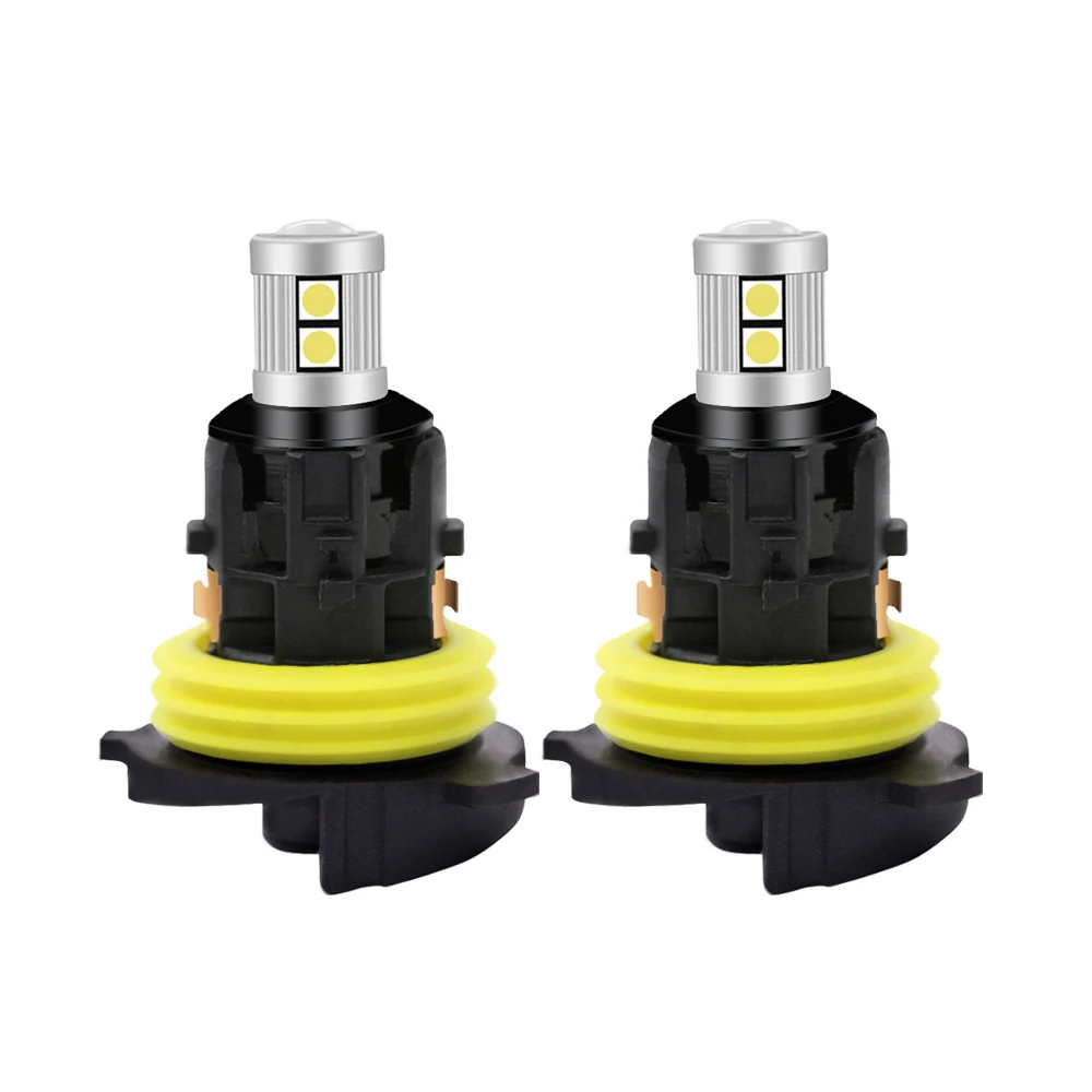 Lamp for Peugeot 3008 5008 2Pcs/Set 3030 9SMD White/Amber PH24W Canbus DRL for Citroen C5 MK2 Car LED Daytime Running Light