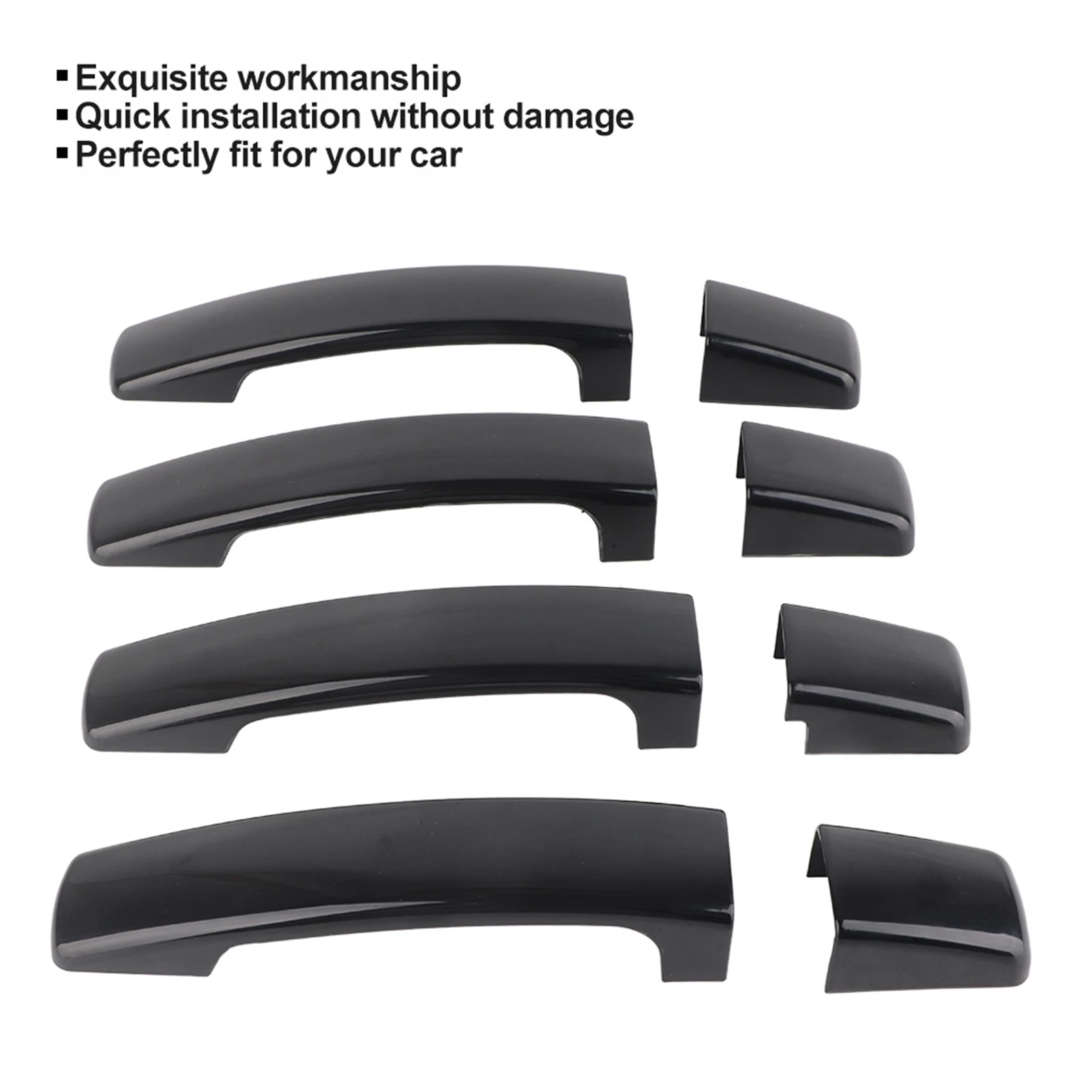 4pcs Car Glossy Black Exterior Door Handle Cover for Range Rover Sport Discovery 3 Freelander 2 Exterior Door Handle Cover