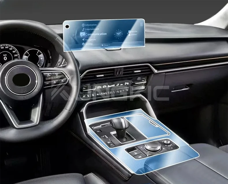 TPU Protective Film For Mazda CX60 CX90 2022-2025 CX-60 CX-90 Car Interior Center Console Transparent Anti-scratch Accessories