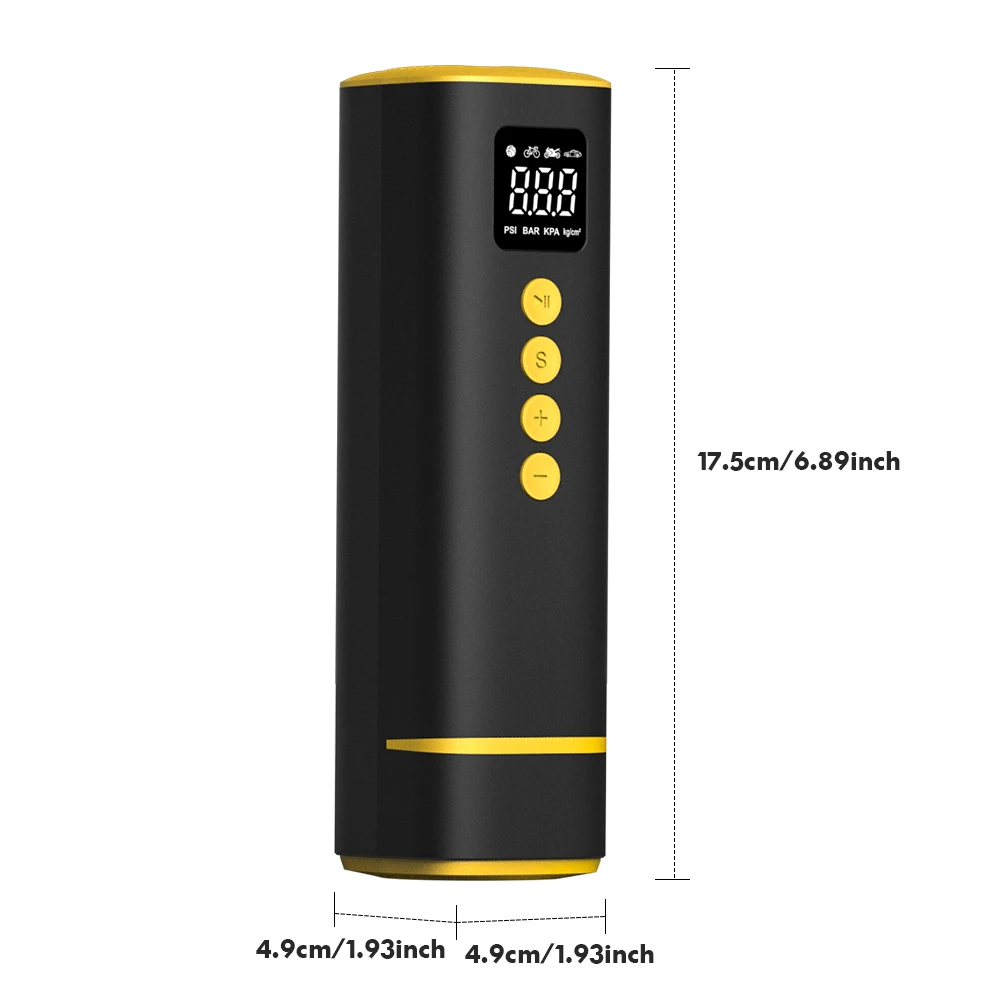 CARSUN Car Tire Air Pump 12V 150PSI Air Compressor Portable Wired Inflator For Car Motorcycle Bicycle with Extended Power Cord ﻿