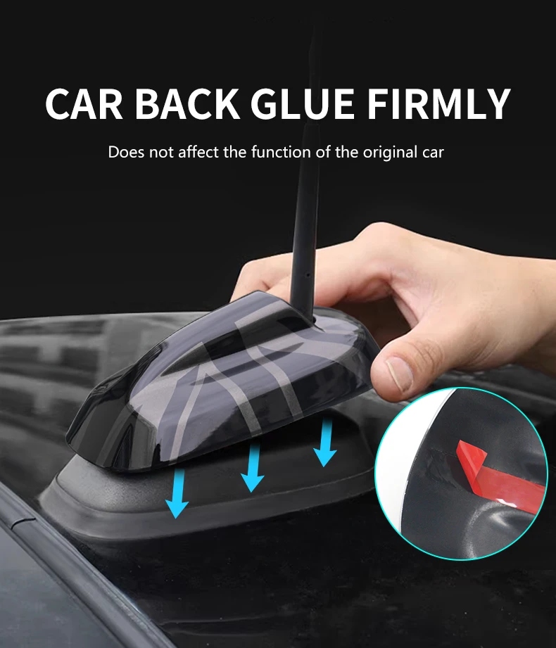 Car Exterior Trim Antenna Decoration Cover Sticker For MINI Cooper S JCW F65 F66 F56 F55 Car-Styling Accessories