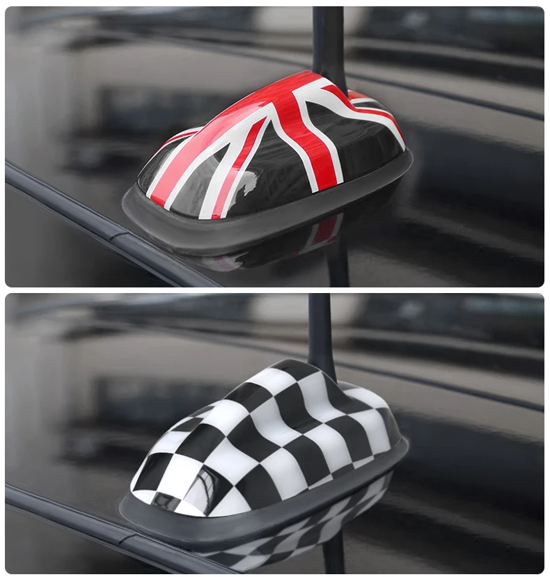 Car Exterior Trim Antenna Decoration Cover Sticker For MINI Cooper S JCW F65 F66 F56 F55 Car-Styling Accessories