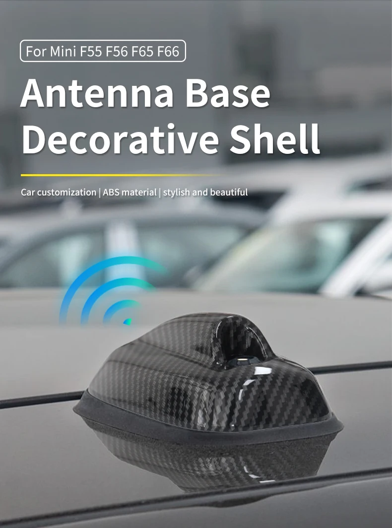Car Exterior Trim Antenna Decoration Cover Sticker For MINI Cooper S JCW F65 F66 F56 F55 Car-Styling Accessories