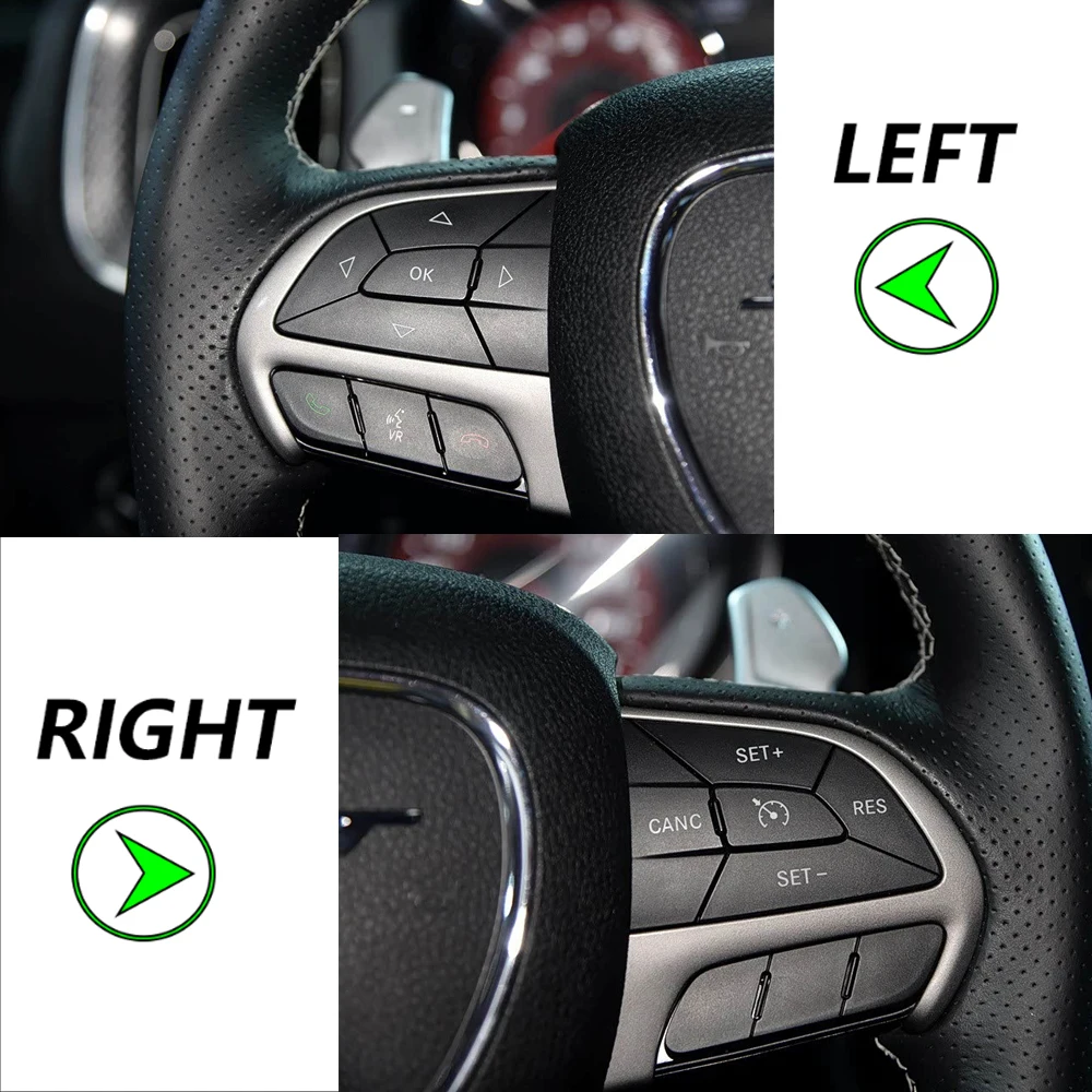 Original 1 SET For 2014-2022 Jeep Cherokee Dodge Challenger Charger Steering Wheel Audio Switch