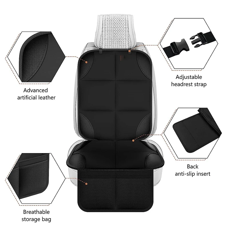 Car Anti Slip Cushion for Baby Seat Children Safety Seat Mat Anti-Scratch Universal Car Seat Protector Cover Waterproof Oxford
