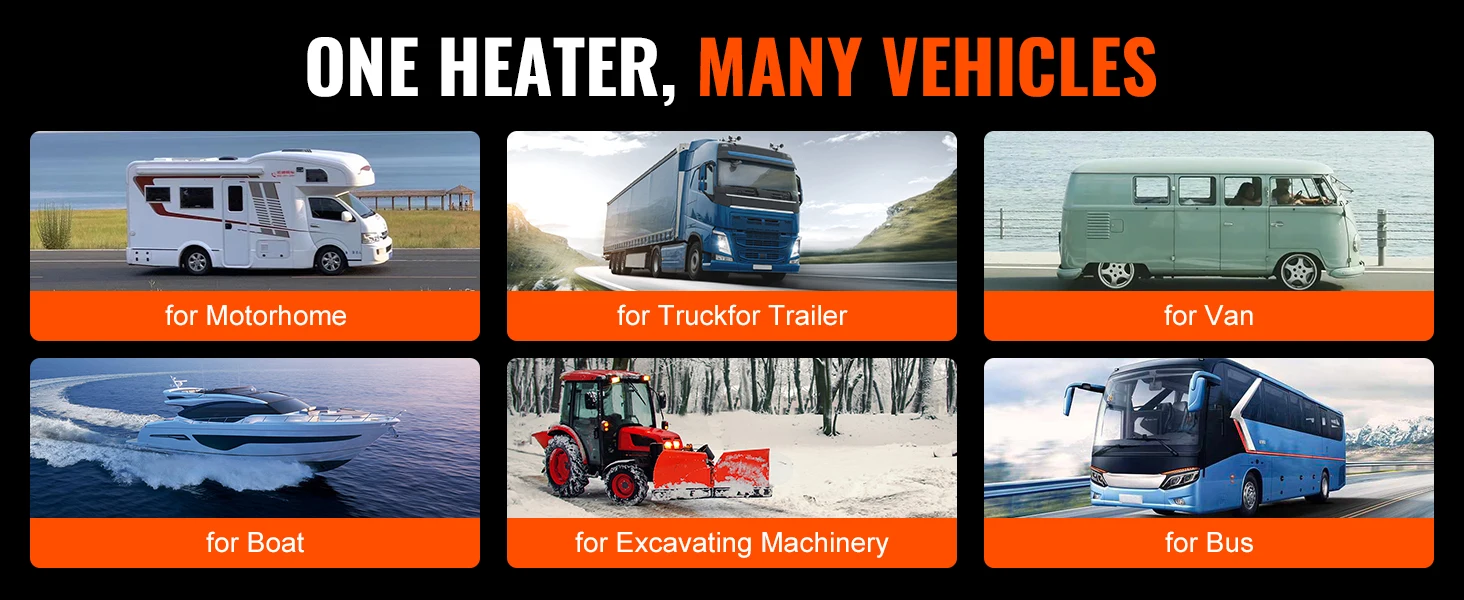 SucceBuy 8KW Diesel Air Heater 12V Diesel Heater with Remote Control 10L Fuel Tank Diesel Parking Heater for RV Trailer Camper