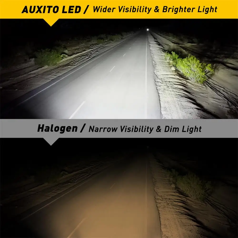 AUXITO 2Pcs 30000LM 100W H8 H11 LED High Power LED Headlight Bulb Canbus 9012 9005 HB3 9006 HB4 H7 Head Light Lamp with Fan