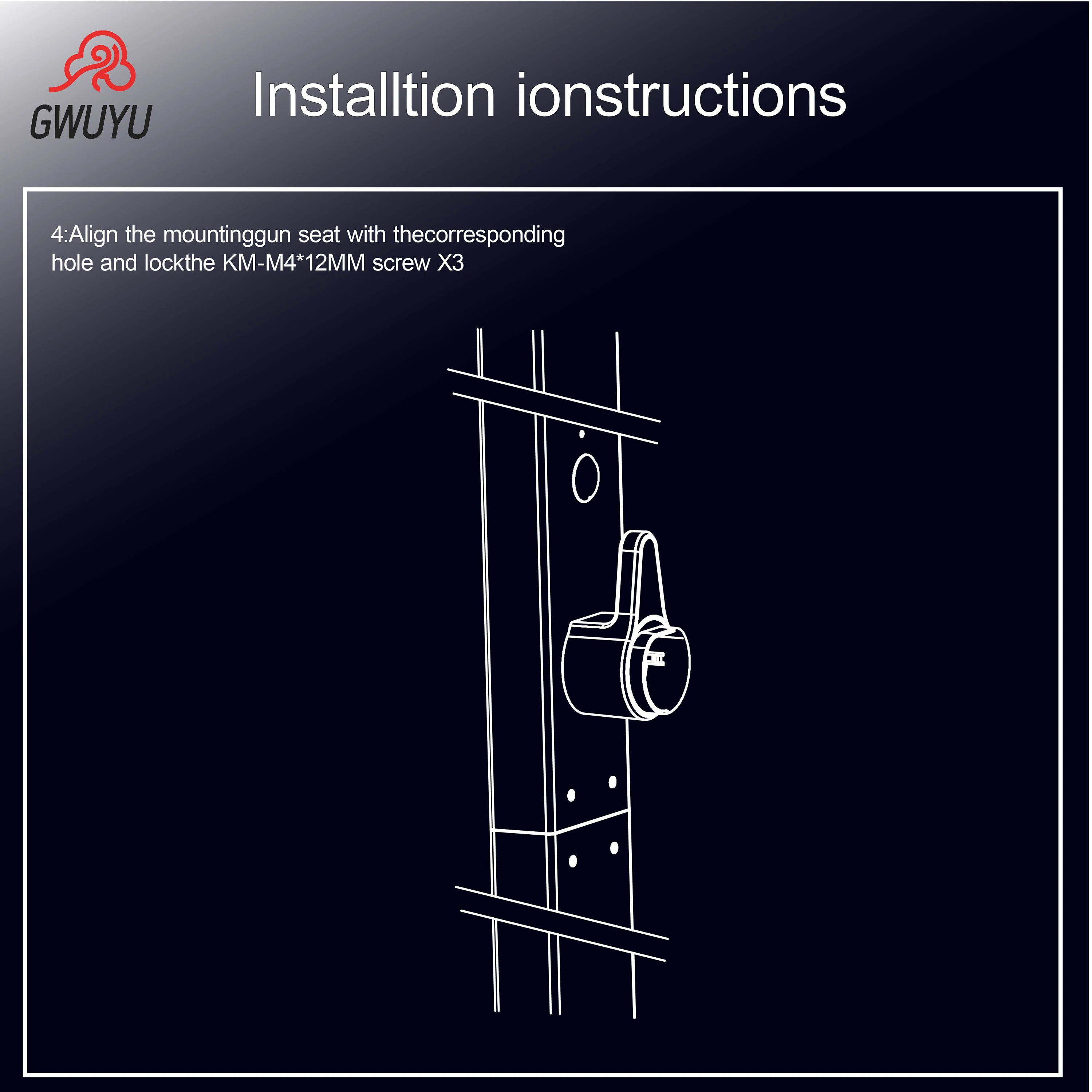 GWUYU 1.3m Wall-Mounted Charging Station Aluminum Alloy Electric Vehicle Charging Pole Black Home Design for EV Cars