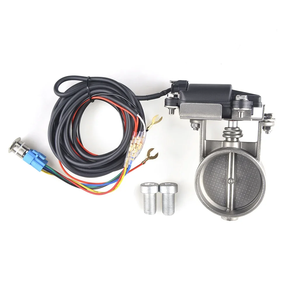 2&2.36&2.5&3.0 Inch Electric Exhaust Control Valve Electric Valve Unit with Switch/Botton Excellent Sealing Exhaust Control Valv