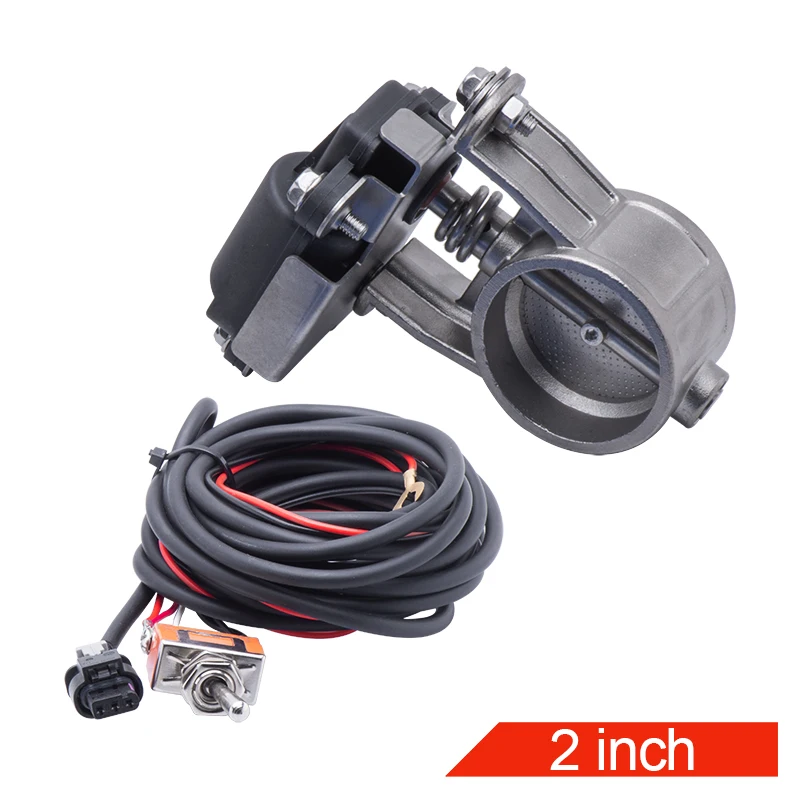 2&2.36&2.5&3.0 Inch Electric Exhaust Control Valve Electric Valve Unit with Switch/Botton Excellent Sealing Exhaust Control Valv