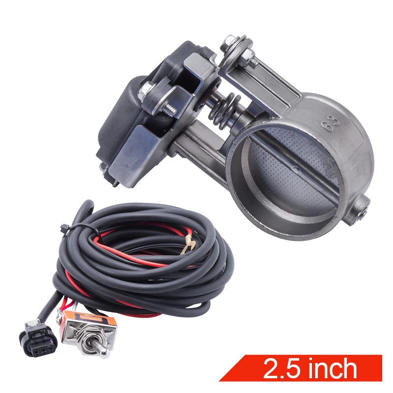 2&2.36&2.5&3.0 Inch Electric Exhaust Control Valve Electric Valve Unit with Switch/Botton Excellent Sealing Exhaust Control Valv