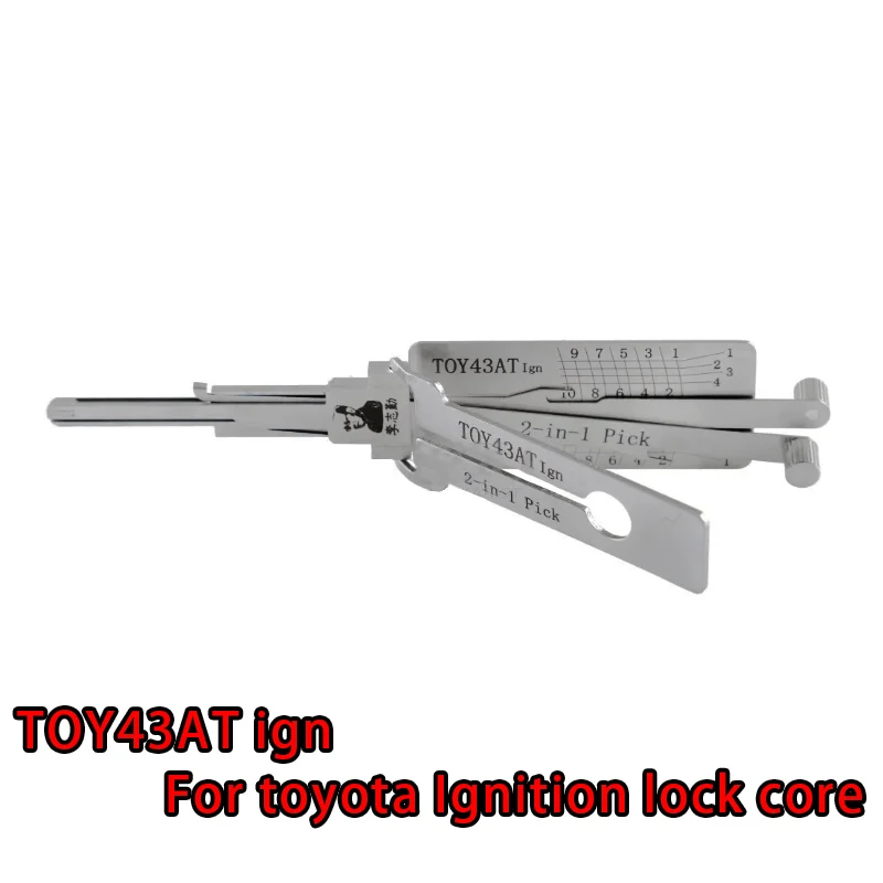 TOY43AT Lishi 2-in-1 For Toyota  Camry Corolla Vios Series Automobile door opening tool Lishi pick &Hook Locksmiths tool