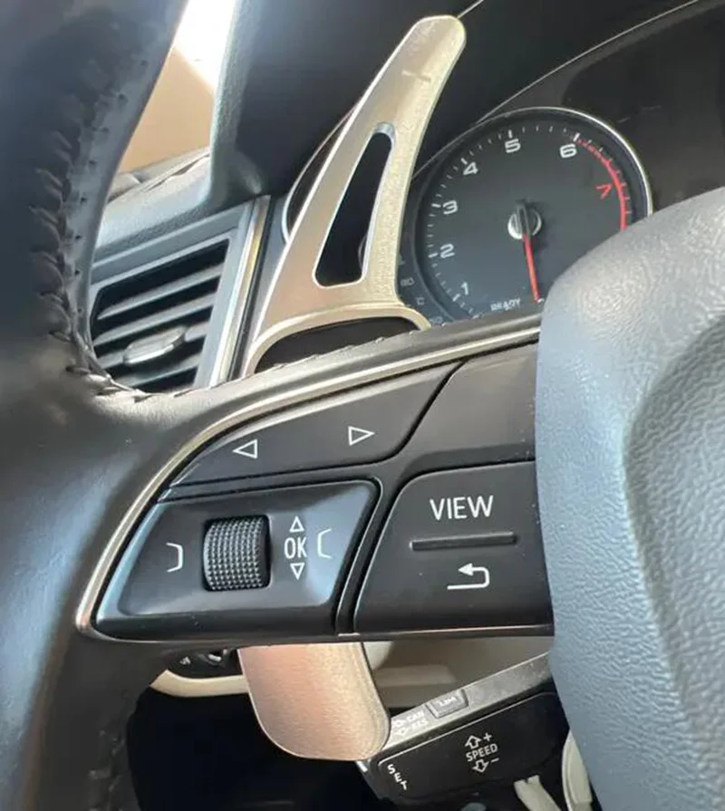 Aluminum Alloy Steering Wheel Paddle Shift for Audi 2017-2019 S3 S5 SQ2 SQ5 TT A3 8V A4 A5 Q2 Q3 Q5 Q7 - Performance Upgrade Acc