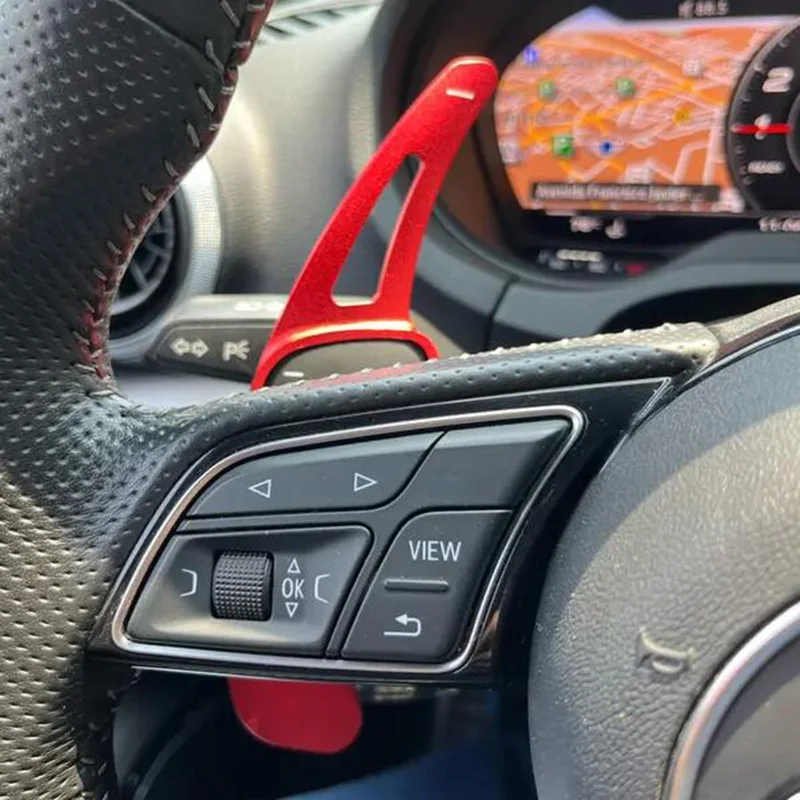 Aluminum Alloy Steering Wheel Paddle Shift for Audi 2017-2019 S3 S5 SQ2 SQ5 TT A3 8V A4 A5 Q2 Q3 Q5 Q7 - Performance Upgrade Acc