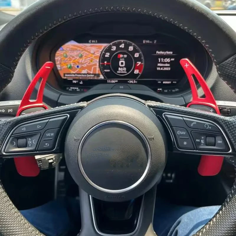Aluminum Alloy Steering Wheel Paddle Shift for Audi 2017-2019 S3 S5 SQ2 SQ5 TT A3 8V A4 A5 Q2 Q3 Q5 Q7 - Performance Upgrade Acc
