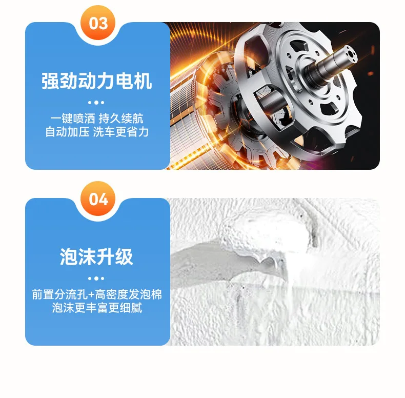 Electric Car Wash Foam Sprayer Household Car Wash Liquid Foam Making Magic Tool High Pressure Pa Spray Bottle Complete Set Of To