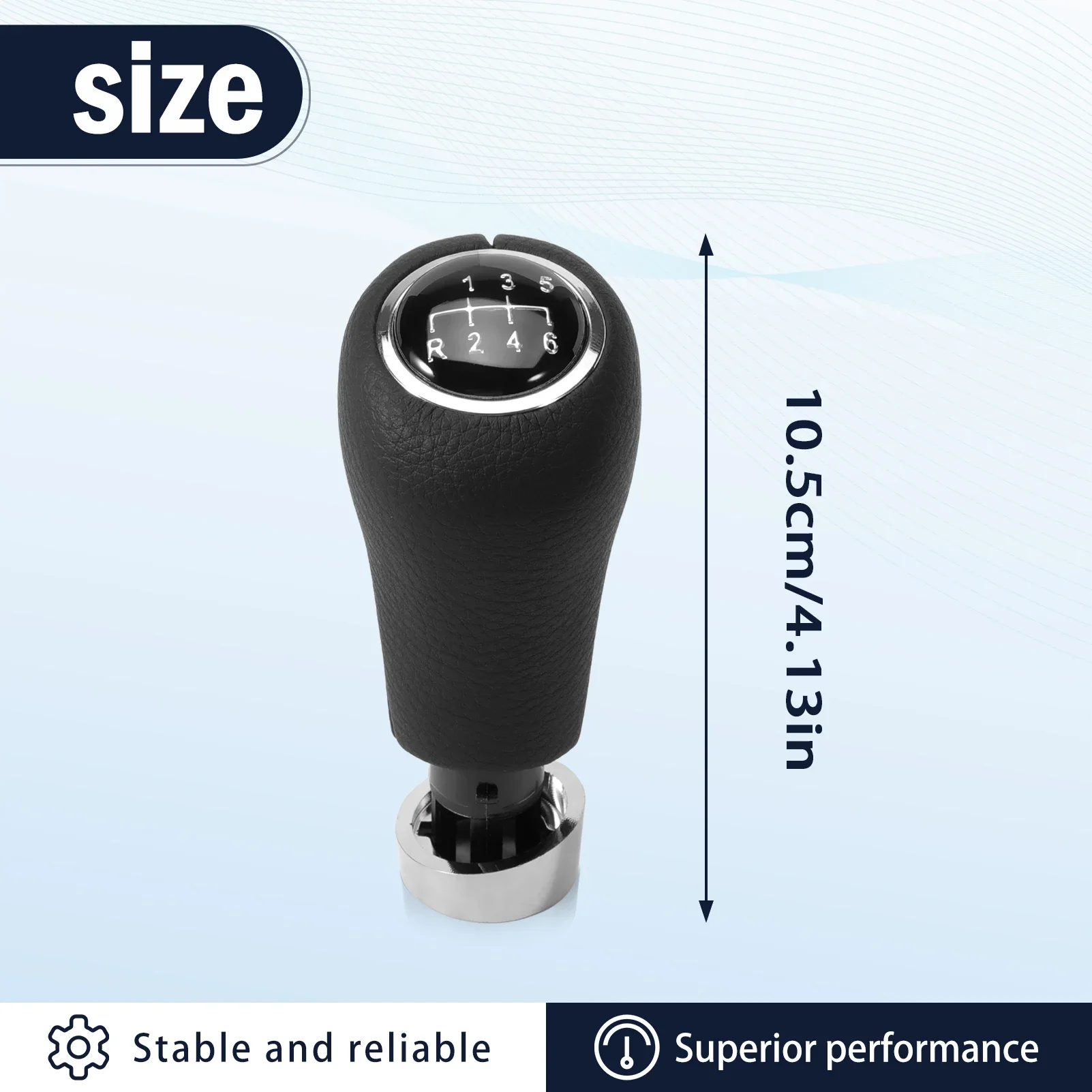 Gear Shift Knob Lever 6 Speed Stick Handball Head Compatible with Classes A, B, C, E, CLK W169, W245, W203, W211